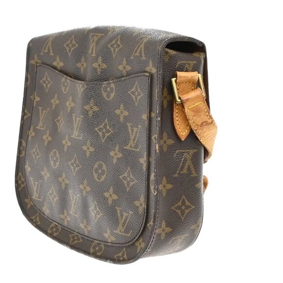 LOUIS VUITTON Saint Cloud GM Shoulder Bag Monogram Leather Brown M51242 30EF901 - Picture 4 of 15